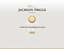 Tablet Screenshot of jacksontriggswinery.com